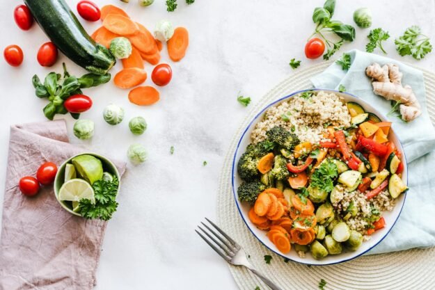 pexels-photo-1640777 flat lay photography of vegetable salad on plate